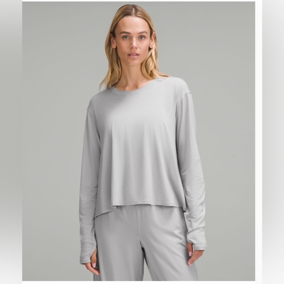 NWOT lululemon Modal relaxed fit lounge long sleeve - Picture 1 of 5